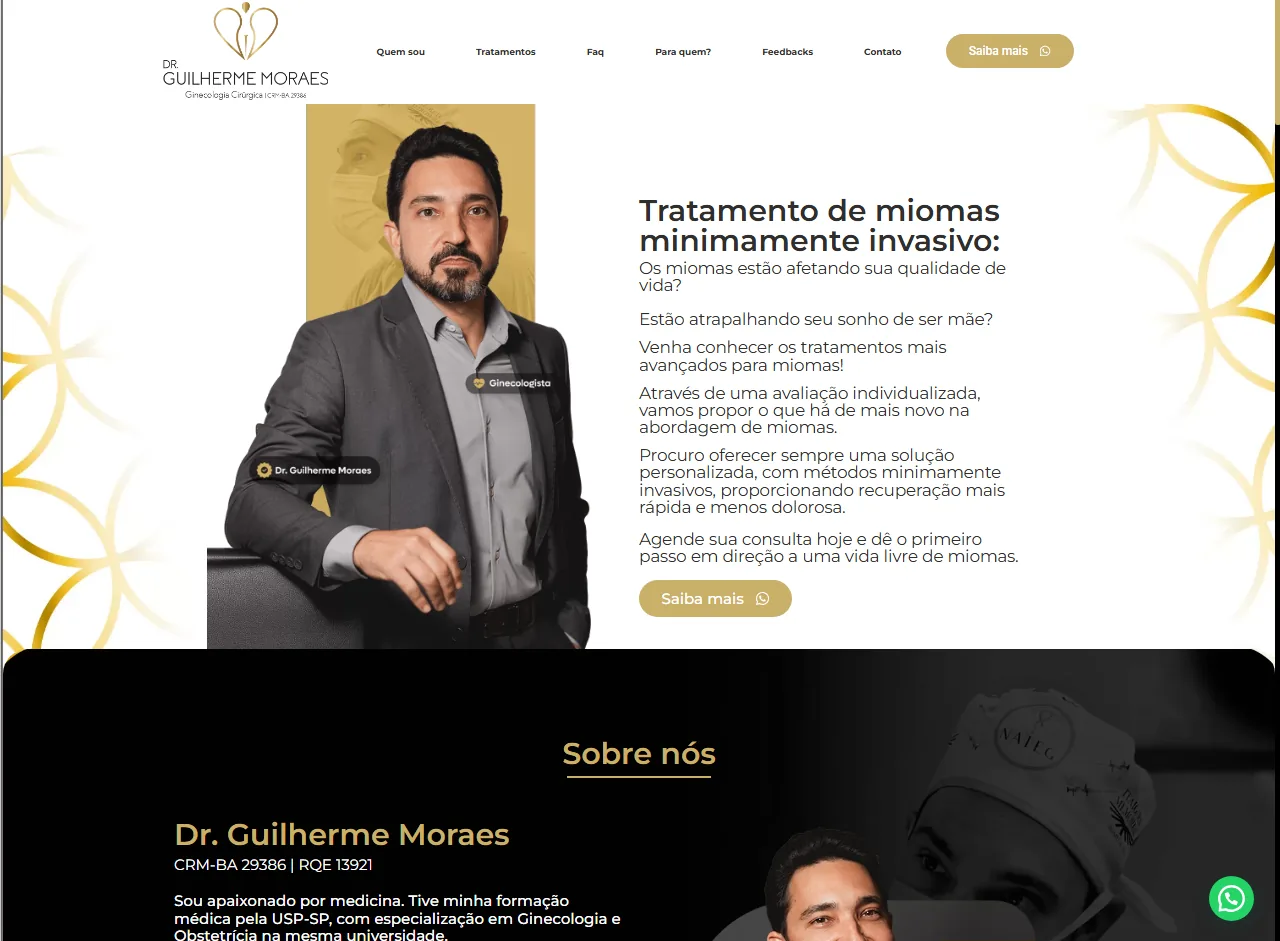 Site de clínica médica criado pela MovMed