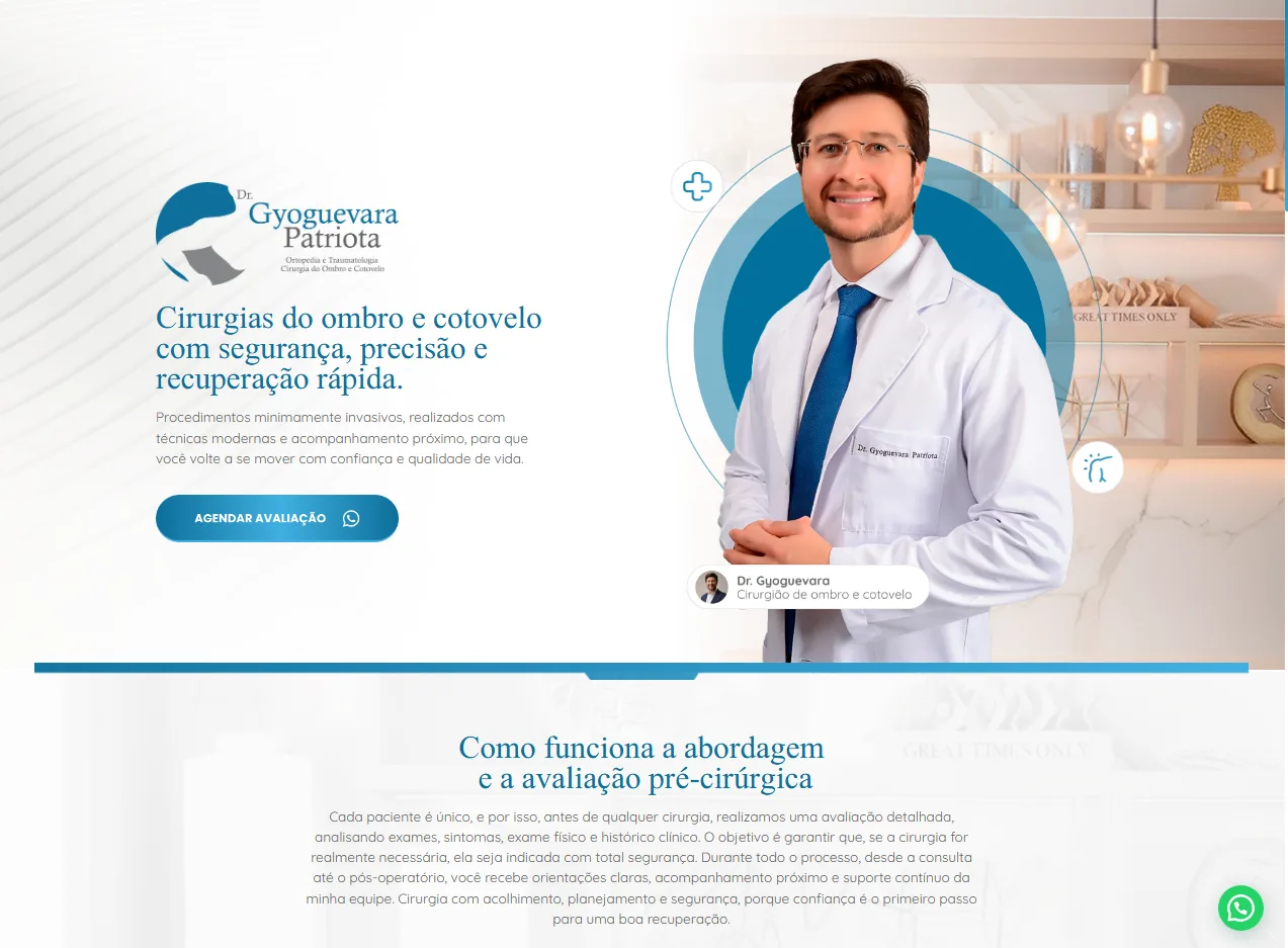 Página de agendamento de consulta criada pela MovMed